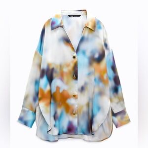 Zara Tie-Dye Oversized Shirt